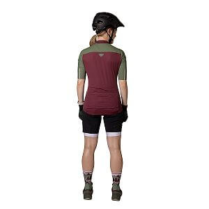 Dynafit Ride Light Short Sleeve 1/2  Zip Jersey Women burgundy dámský cyklistický dres