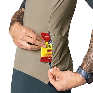 Dynafit Ride Light Short Sleeve Full Zip Jersey Men rock khaki kapsa na dresu