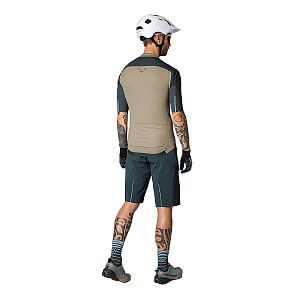 Dynafit Ride Light Short Sleeve Full Zip Jersey Men rock khaki pánský cykistický dres