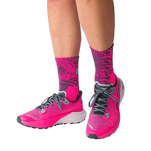 Dynafit Run Wild Crew Socks pink glo