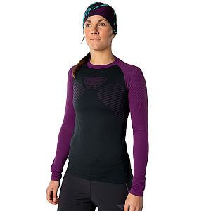 Dynafit Speed Dryarn® Long Sleeve Shirt W royal purple přední pohled na postavě