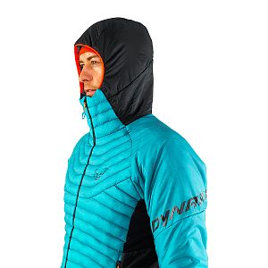 Dynafit Speed Insulation Hooded Jacket M storm blue detail kapuce