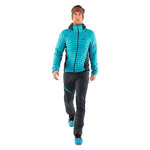 Dynafit Speed Insulation Hooded Jacket M storm blue přední pohled na postavě