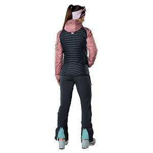 Dynafit Speed Insulation Hooded Jacket Women mokarosa dámská izolační bunda na skialpy a zimní sporty zadní pohled