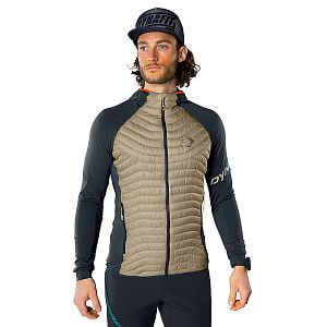 Dynafit Speed Insulation Hybrid Jacket M rock khaki přední pohled na postavě detail
