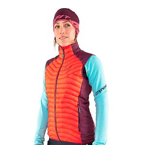 Dynafit Speed Insulation Vest Women hot coral přední pohled na postavě