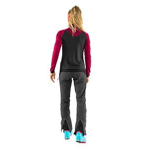 Dynafit Speed Polartec® 1/2 Zip Women beet red zadní pohled na postavě