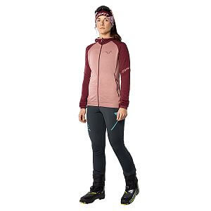 Dynafit Speed Polartec® Hooded Jacket Women burgundy dámská funkční mikina