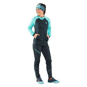 Dynafit Speed Polartec® Hooded Jacket Women marine blue/blueberry přední pohled na postavě