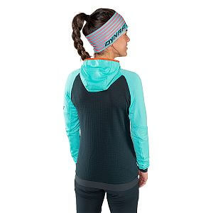 Dynafit Speed Polartec® Hooded Jacket Women marine blue/blueberry zadní pohled na postavě