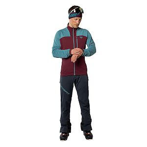 Dynafit Speed Polartec® Jacket Men storm blue/burgundy pánská funkční mikina přední pohled