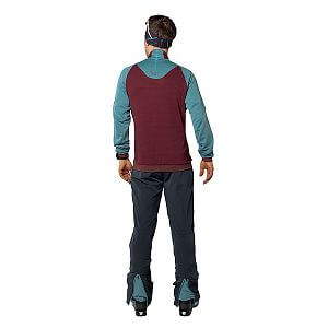 Dynafit Speed Polartec® Jacket Men storm blue/burgundy pánská mikina zadní pohled