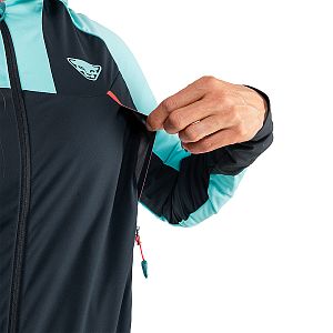 Dynafit Speed Softshell Jacket W marine blue přední pohled na postavě detail větrání