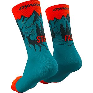 Dynafit Stay Fast Socks storm blue zadní strana