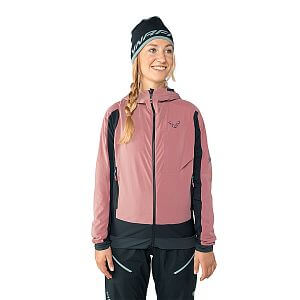 Dynafit Tigard Alpha Direct Jacket W mokarosa přední pohled na postavě detail