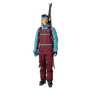 Dynafit Tigard Gore-Tex Pant Men burgundy přední pohled na postavě