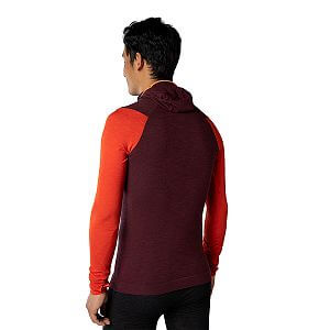 Dynafit Tigard Merino Hoody Men dawn zadní pohled na postavě
