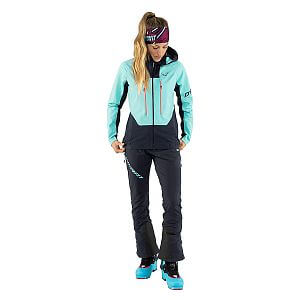 Dynafit TLT Dynastretch Jacket Women marine blue přední pohle dámská skialpová bunda