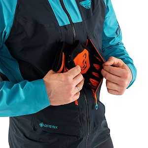 Dynafit TLT Gore-Tex Jacket Men storm blue kapsa rukavice