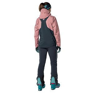 Dynafit TLT Gore-Tex Jacket Women mokarosa zadní pohled dámská zimní sportovní bunda s membránou