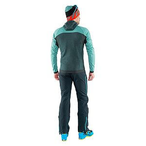 Dynafit Tour Wool Thermal Hoody M storm blue zadní pohled na postavě