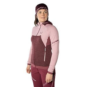 Dynafit Tour Wool Thermal Hoody W pale rose dámská merino mikina