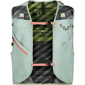 Dynafit Trail 6 Vest jadelite/black out pohled na přední stranu se softflasky