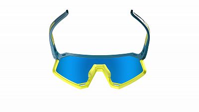 Dynafit Trail Evo Sunglasses mallard blue / yellow cat 3 zadní strana