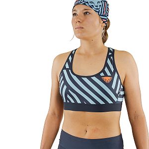 Dynafit Trail Graphic Bra W blueberry/razzle dazzle běžecká podprsenka