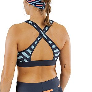 Dynafit Trail Graphic Bra W blueberry/razzle dazzle sportovní podprsenka