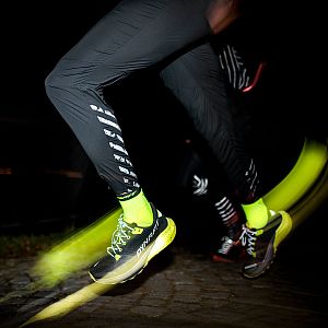 Dynafit Trail Reflective Pants M black out pánské běžecké kalhoty s reflexními prvky