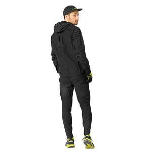 Dynafit Trail Reflective Wind JKT M black out pánská běžecká reflexní bunda s kapucí zadní pohled