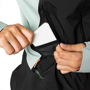 Dynafit Transalper 3L Jacket W jadelite dámská nepromokavá outdoorová bunda uložení telefonu