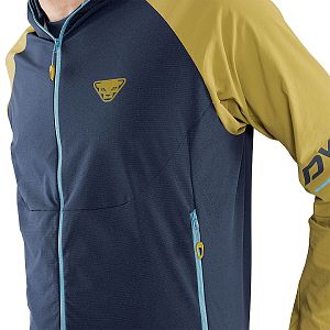 Dynafit Transalper Dynastretch Jacket M army přední pohled na postavě detail