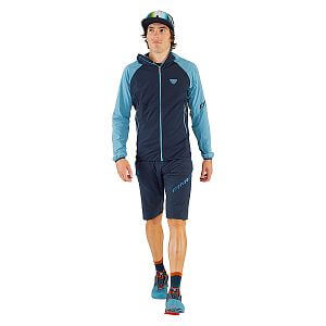 Dynafit Transalper Dynastretch Jacket M storm blue přední pohled a postavě