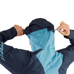 Dynafit Transalper Gore-Tex Jacket M blueberry/storm blue detail kapuce