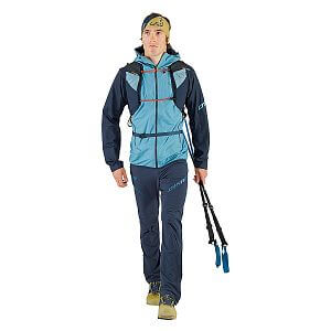 Dynafit Transalper Gore-Tex Jacket M blueberry/storm blue přední pohled na postavě