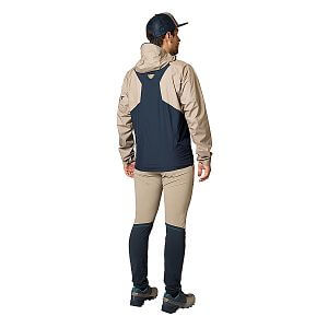 Dynafit Transalper Gore-Tex Jacket M rock khaki zadní pohled na postavě