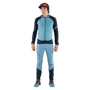 Dynafit Transalper Hybrid Pants M storm blue přední pohled na postavě