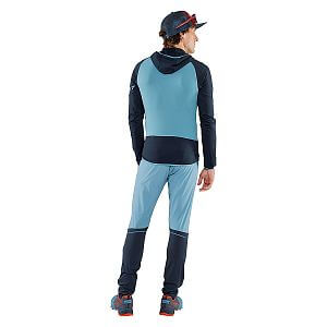 Dynafit Transalper Hybrid Pants M storm blue zadní pohled na postavě