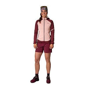 Dynafit Transalper Light Polartec® Hoody W burgundy přední pohled na postavě