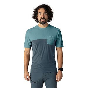 Dynafit Transalper Pocket S/S Tee M smoke blue