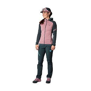 Dynafit Transalper Polartec Hooded Jacket W blueberry přední pohled na postavě