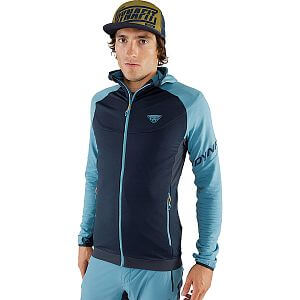 Dynafit Transalper PTC Hooded jacket M storm blue přední pohled na postavě