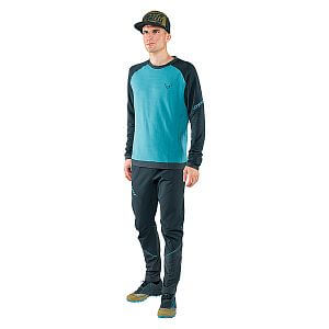 Dynafit Transalper Warm Pants M blueberry/storm blue přední pohled na postavě