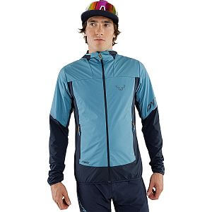 Dynafit Traverse Alpha® Hooded Jacket Men storm blue pánská izolační bunda