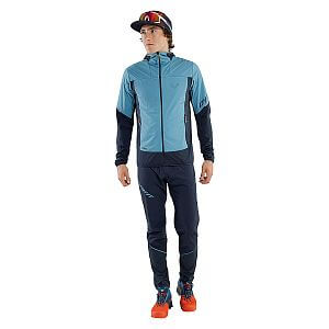 Dynafit Traverse Alpha® Hooded Jacket Men storm blue pánská turistické bunda