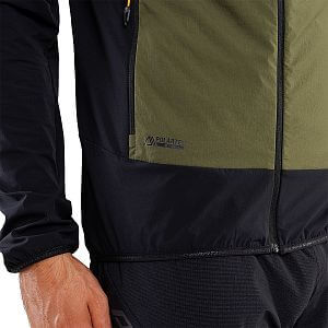 Dynafit Traverse Alpha® Hooded Jacket Men winter moss detail přední část