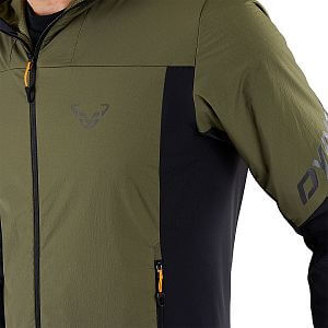 Dynafit Traverse Alpha® Hooded Jacket Men winter moss detail 