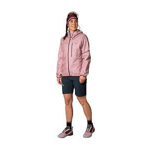 Dynafit Traverse Gore-Tex Jacket Women mokarosa přední pohled na postavě